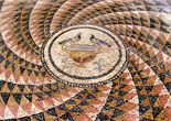 Floor mosaic in Roman villa at Antandros